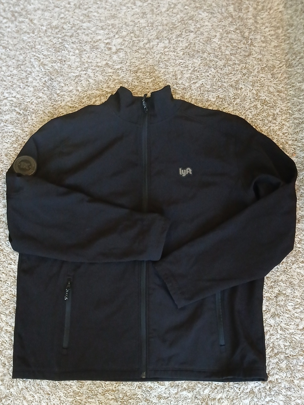 Men's Lyft 1k 1000 Collectible Black Full-Zip Fleece Lined Jacket XL